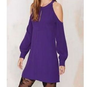 Nasty Gal Cut & Run Cold Shoulder Dress